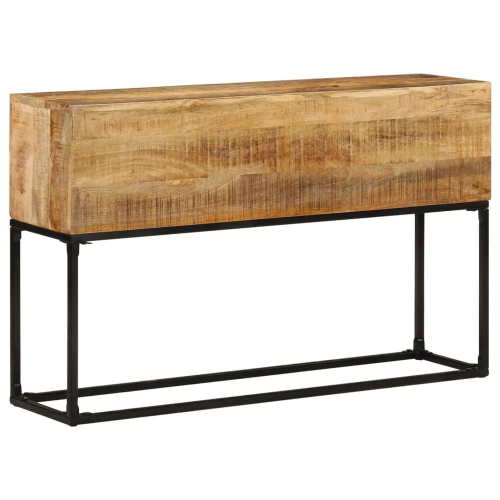 Console Table 120x30x75 cm vidaXL Rough Mango Wood by vidaXL