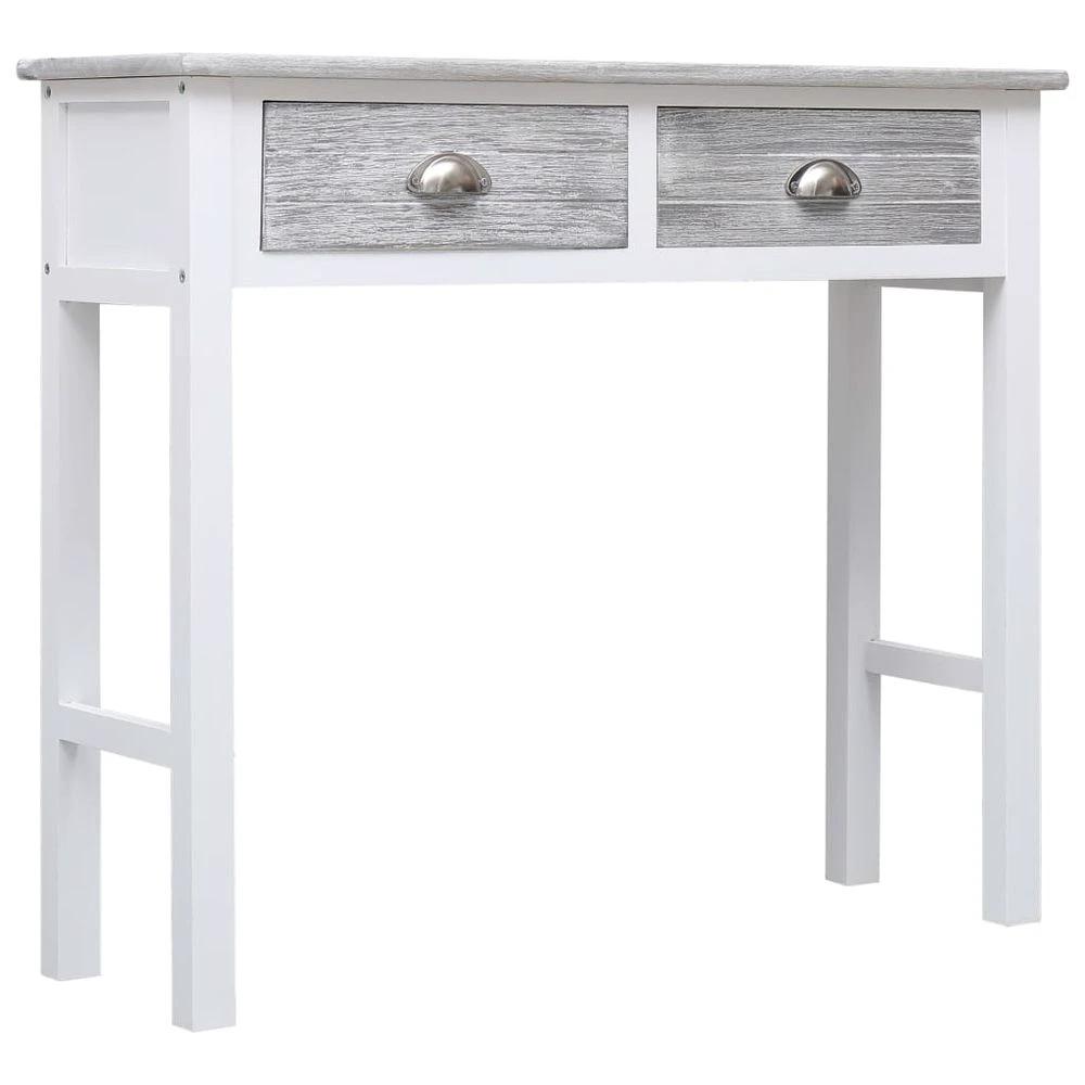 vidaXL Console Table Grey 90x30x77 cm vidaXL Wood - Uncategorized Console Table