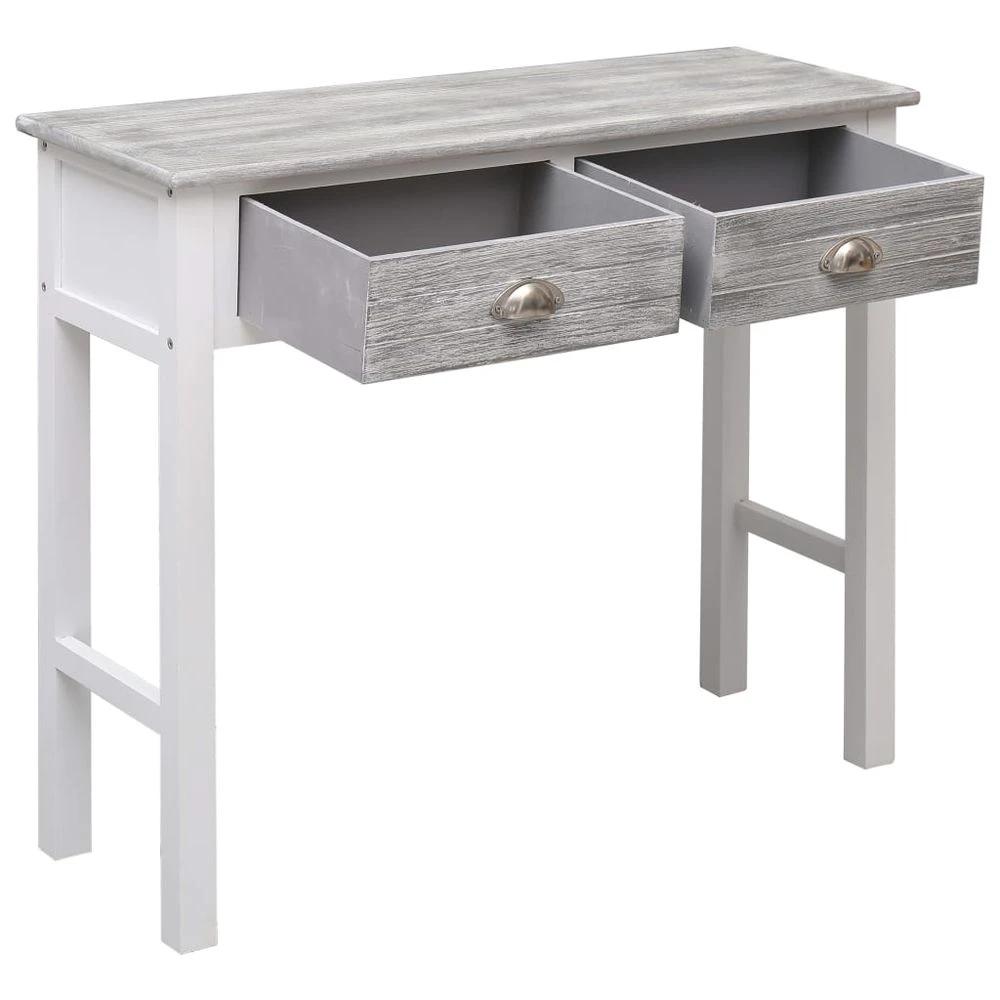 vidaXL Console Table Grey 90x30x77 cm vidaXL Wood - Uncategorized Console Table