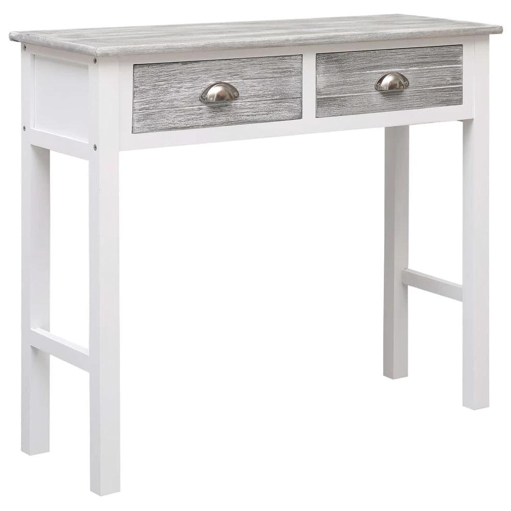 vidaXL Console Table Grey 90x30x77 cm vidaXL Wood - Uncategorized Console Table