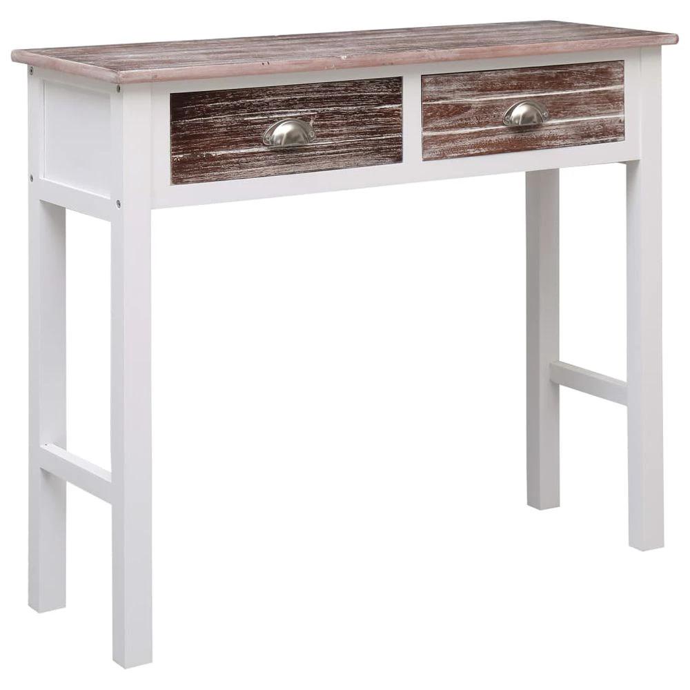 Console Table Grey 90x30x77 cm vidaXL Wood by vidaXL