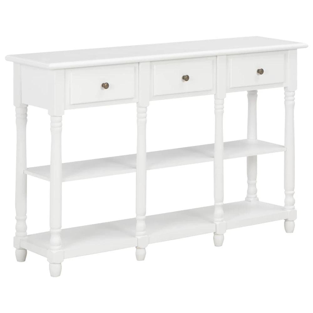 Console Table vidaXL White 120x30x76 cm MDF by vidaXL