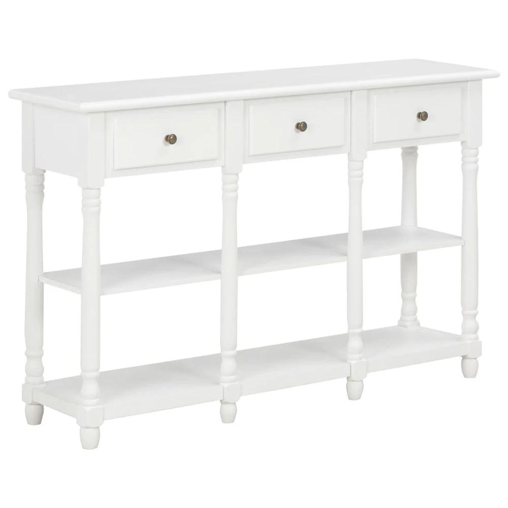 Console Table vidaXL White 120x30x76 cm MDF by vidaXL