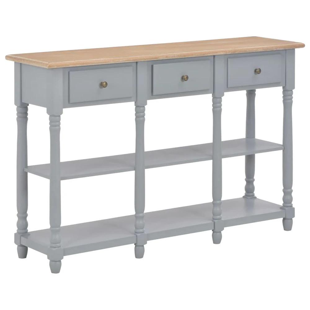 Console Table vidaXL White 120x30x76 cm MDF by vidaXL