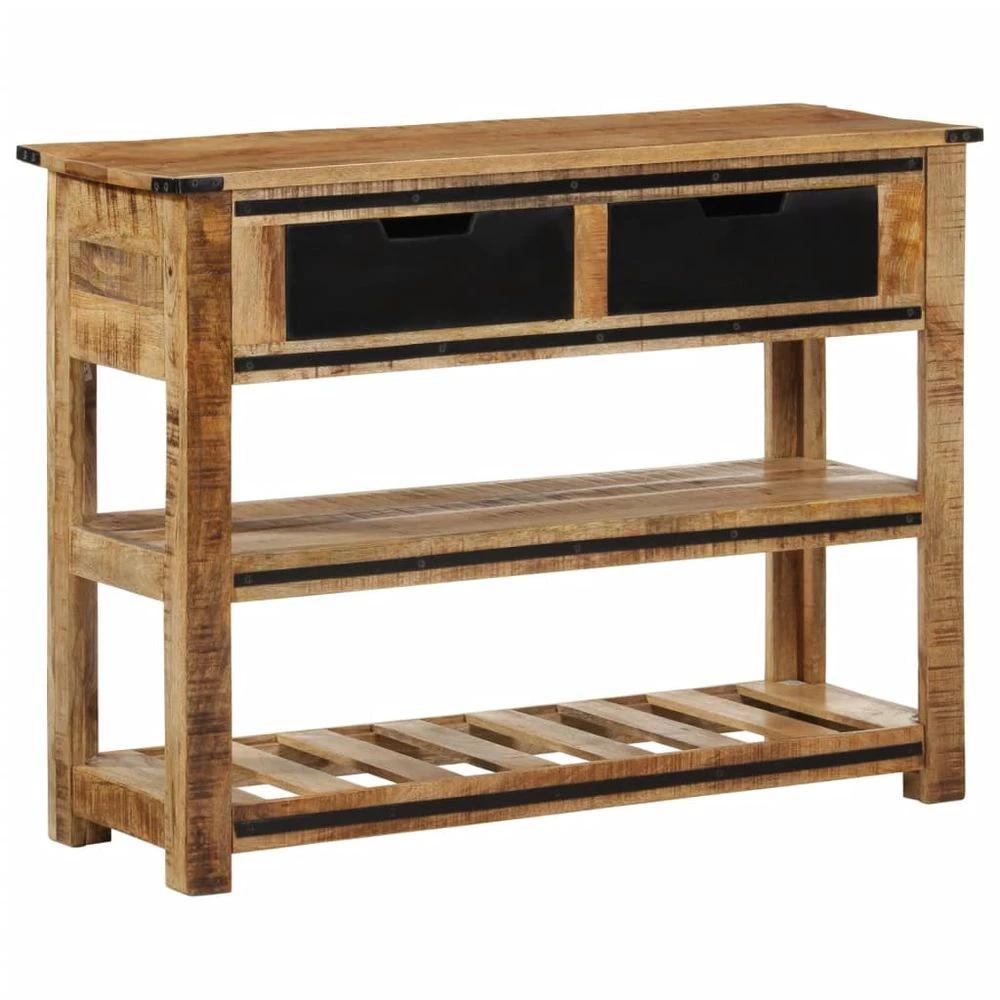 Console Table 100x35x75 cm vidaXL Solid Wood Mango by vidaXL