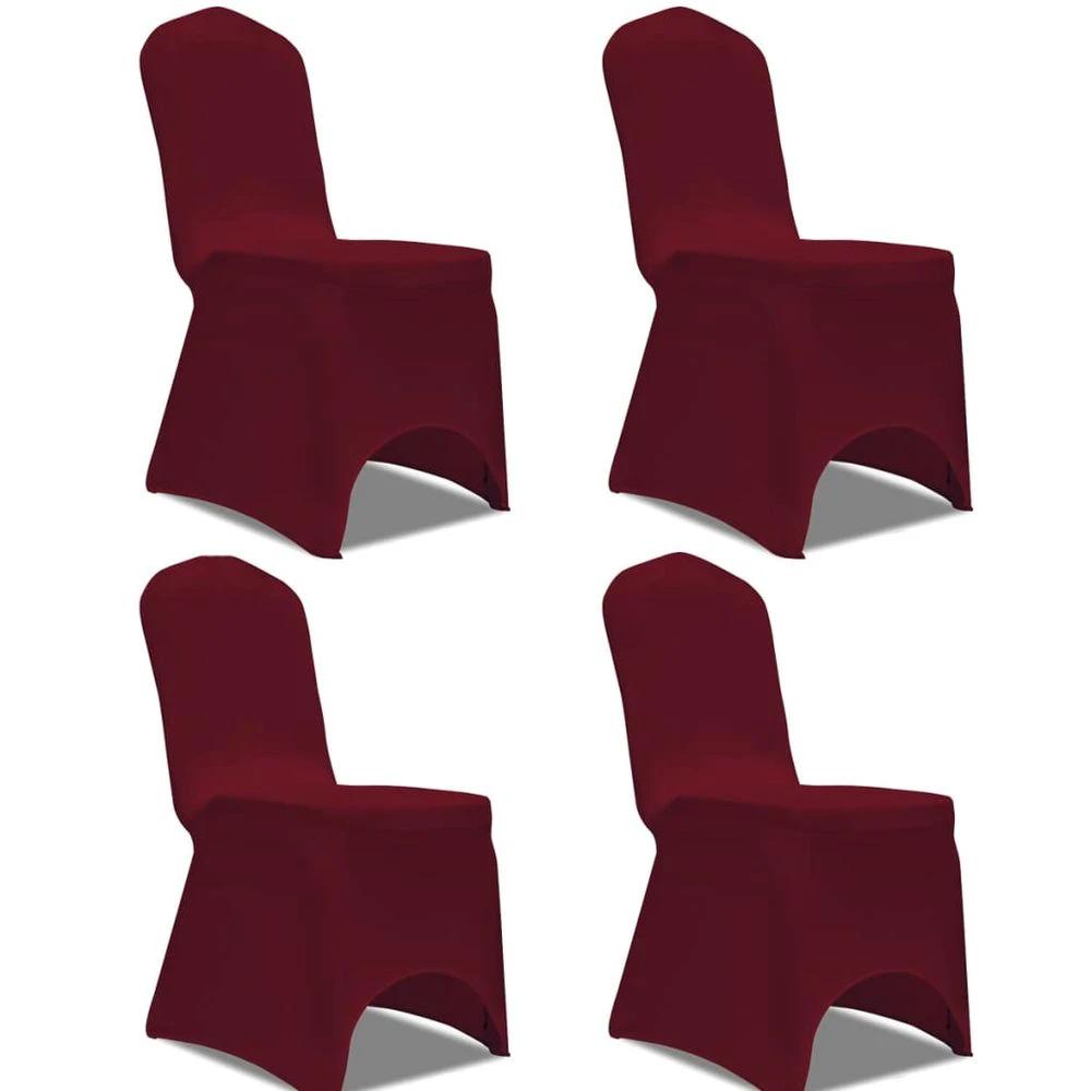 Chair Cover Stretch White 12 pcs vidaXL by vidaXL