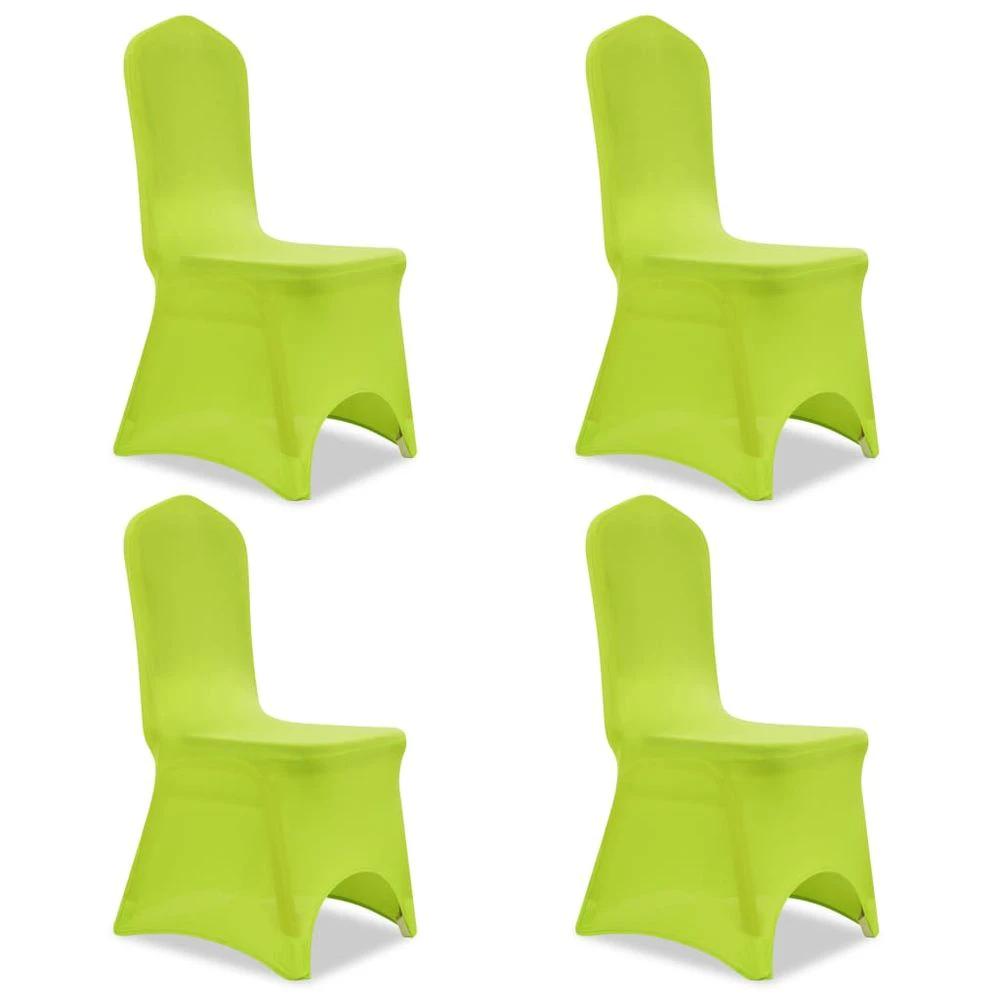 Chair Cover Stretch White 12 pcs vidaXL by vidaXL