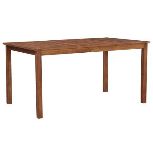 vidaXL Garden Table 150x90x74 cm Solid Acacia Wood -