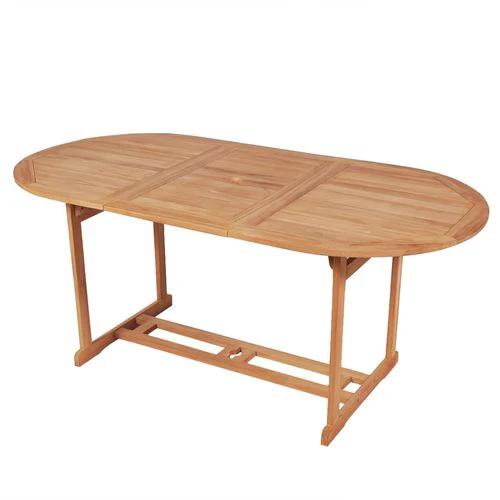 Garden Table 180x90x75 cm Solid Teak Wood by vidaXL