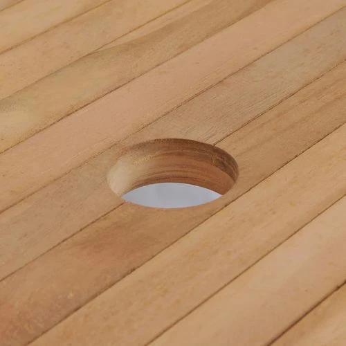 Garden Table 180x90x75 cm Solid Teak Wood by vidaXL