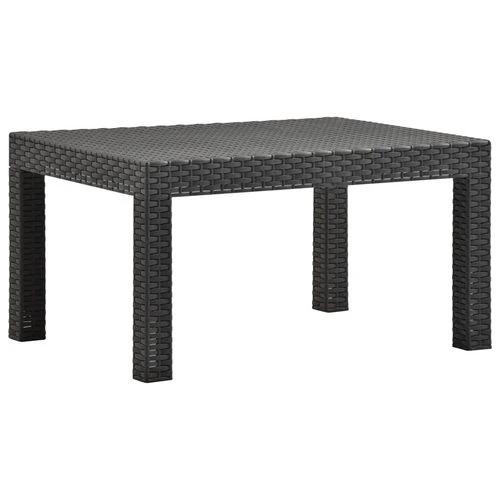 Garden Table Anthracite 58x58x41 cm PP Rattan by vidaXL
