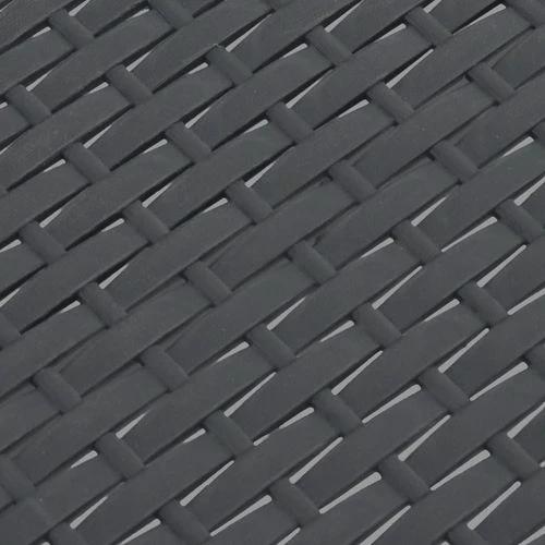 Garden Table Anthracite 58x58x41 cm PP Rattan by vidaXL