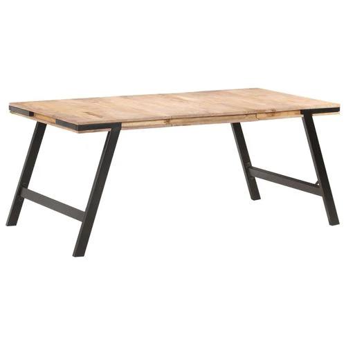 vidaXL Dining Table 180x90x76 cm Solid Mango Wood by vidaXL
