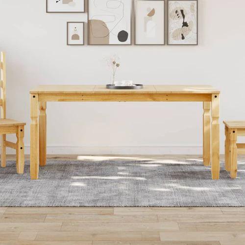 vidaXL Dining Table Corona 160x80x75 cm Solid Wood Pine by vidaXL
