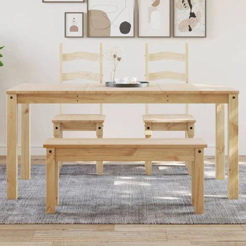 vidaXL Dining Table Panama 160x80x75 cm Solid Wood Pine by vidaXL
