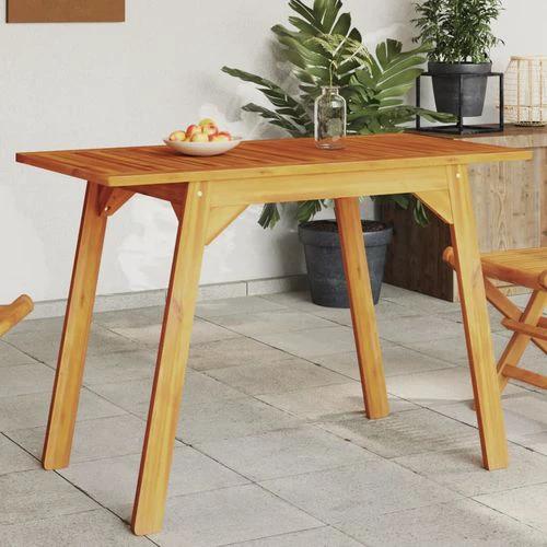 vidaXL Garden Dining Table 110x56x75 cm Solid Wood Acacia -