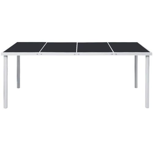vidaXL Garden Table 190x90x74 cm Black Steel -  from vidaXL