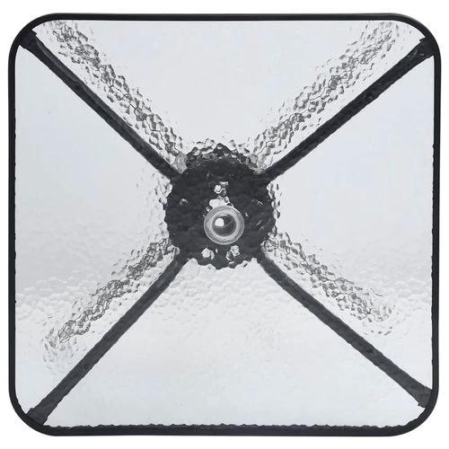 vidaXL Garden Table Black 70x70x70 cm Steel by vidaXL