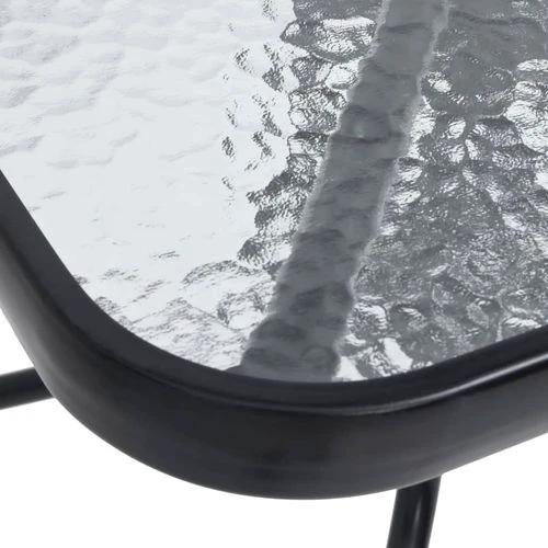vidaXL Garden Table Black 70x70x70 cm Steel by vidaXL