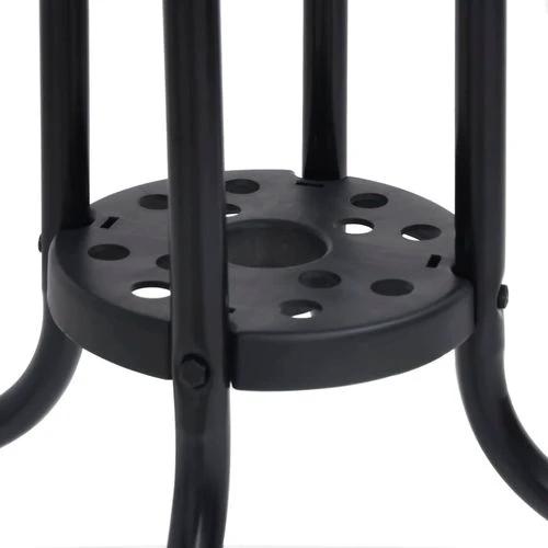 vidaXL Garden Table Black 70x70x70 cm Steel by vidaXL