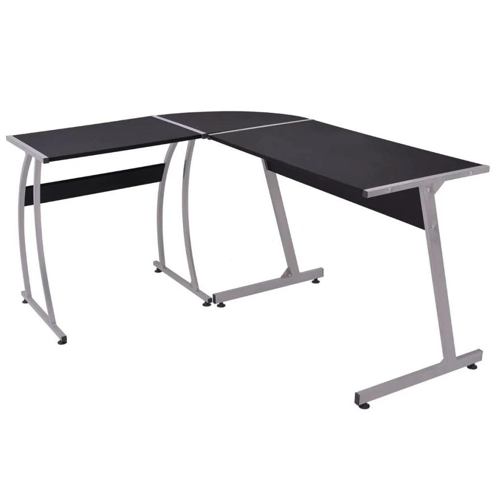 vidaXL Corner Desk L-Shaped Black vidaXL - Desks Desk
