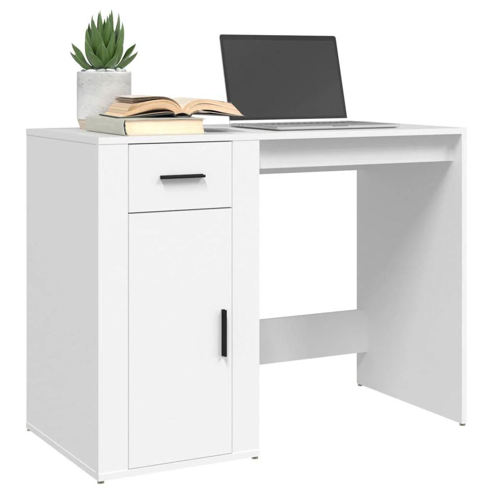 vidaXL Desk White 100x49x75 cm vidaXL Engineered Wood - Desks Desk