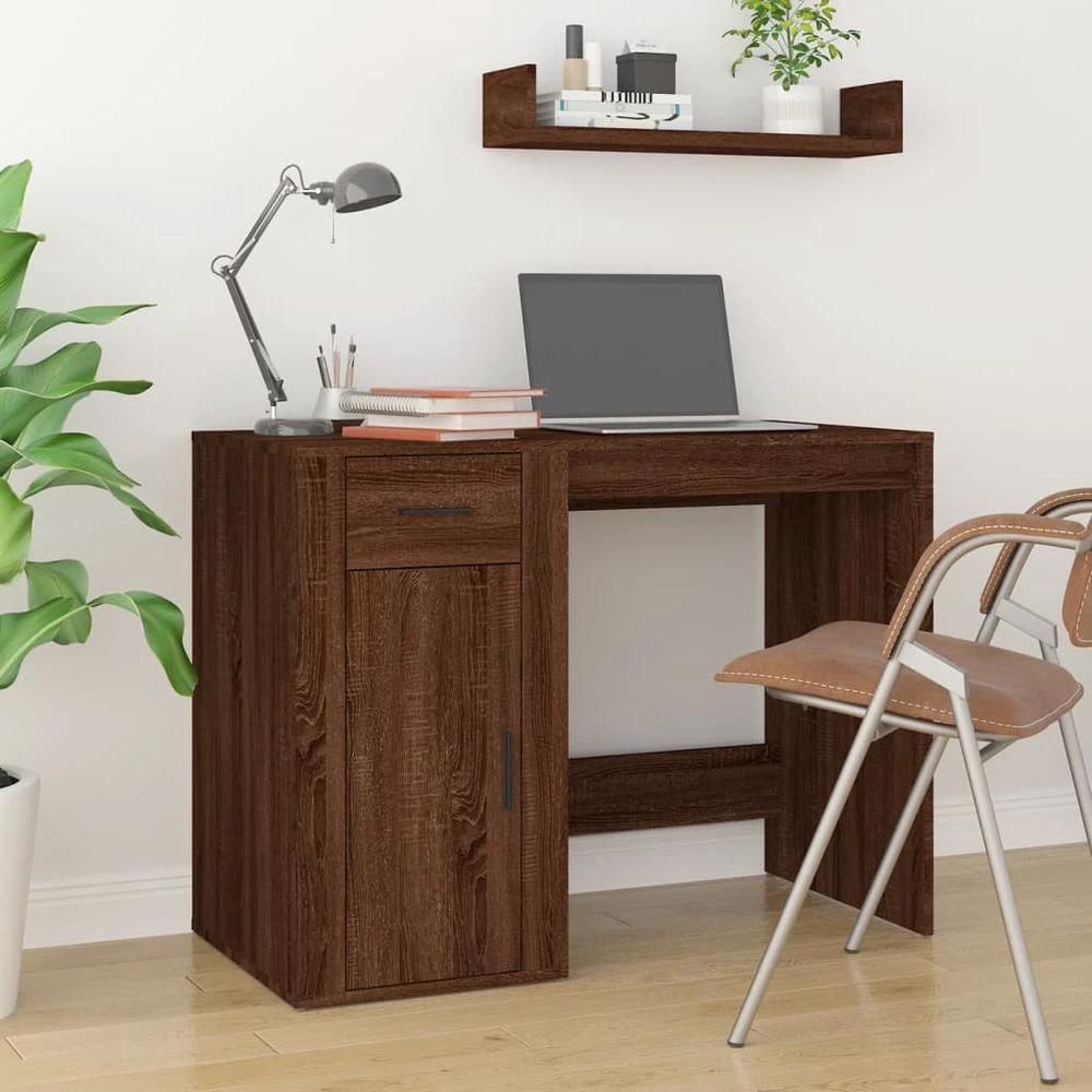 vidaXL Desk White 100x49x75 cm vidaXL Engineered Wood - Desks Desk