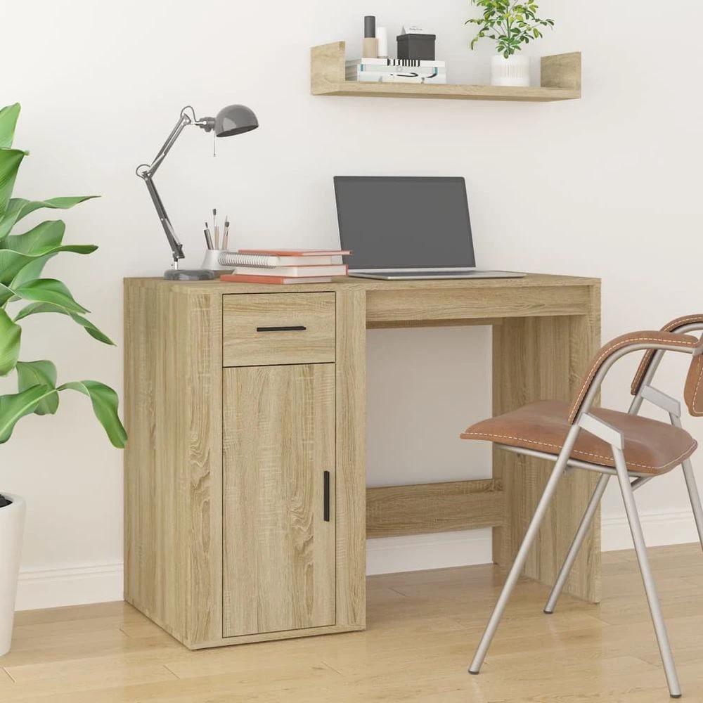 vidaXL Desk White 100x49x75 cm vidaXL Engineered Wood - Desks Desk