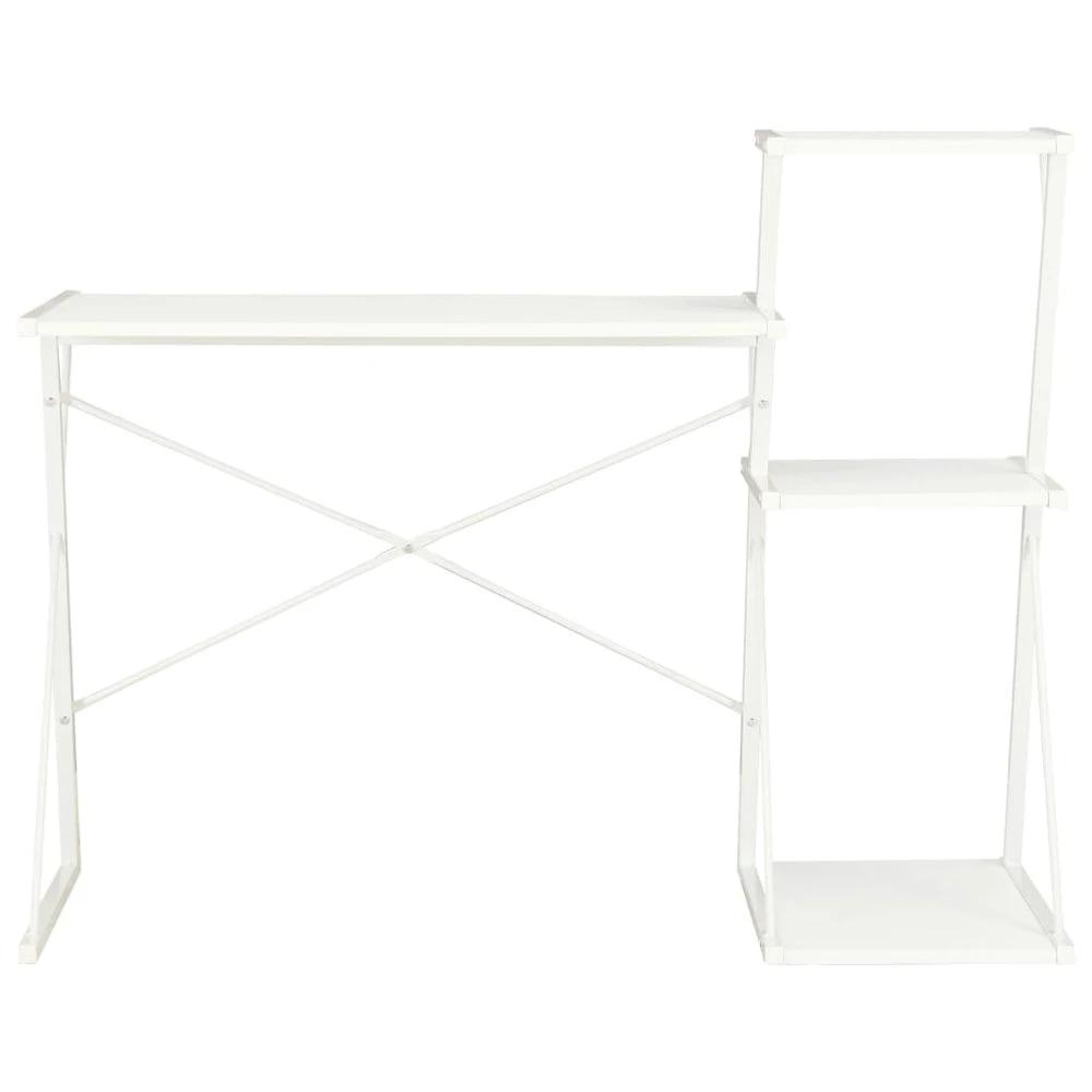 vidaXL Desk with Shelf White vidaXL 116x50x93 cm - Desks Desk