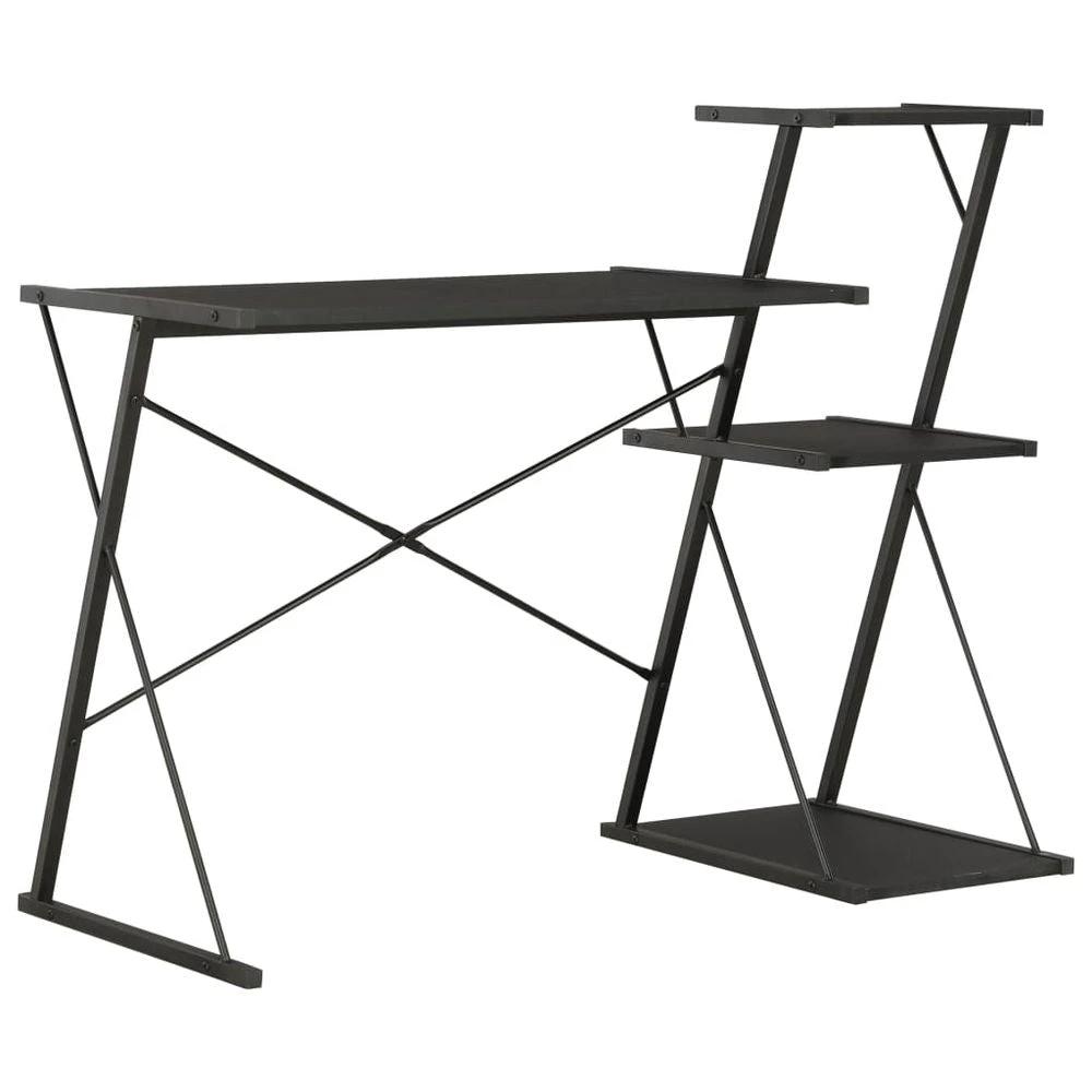 vidaXL Desk with Shelf White vidaXL 116x50x93 cm - Desks Desk