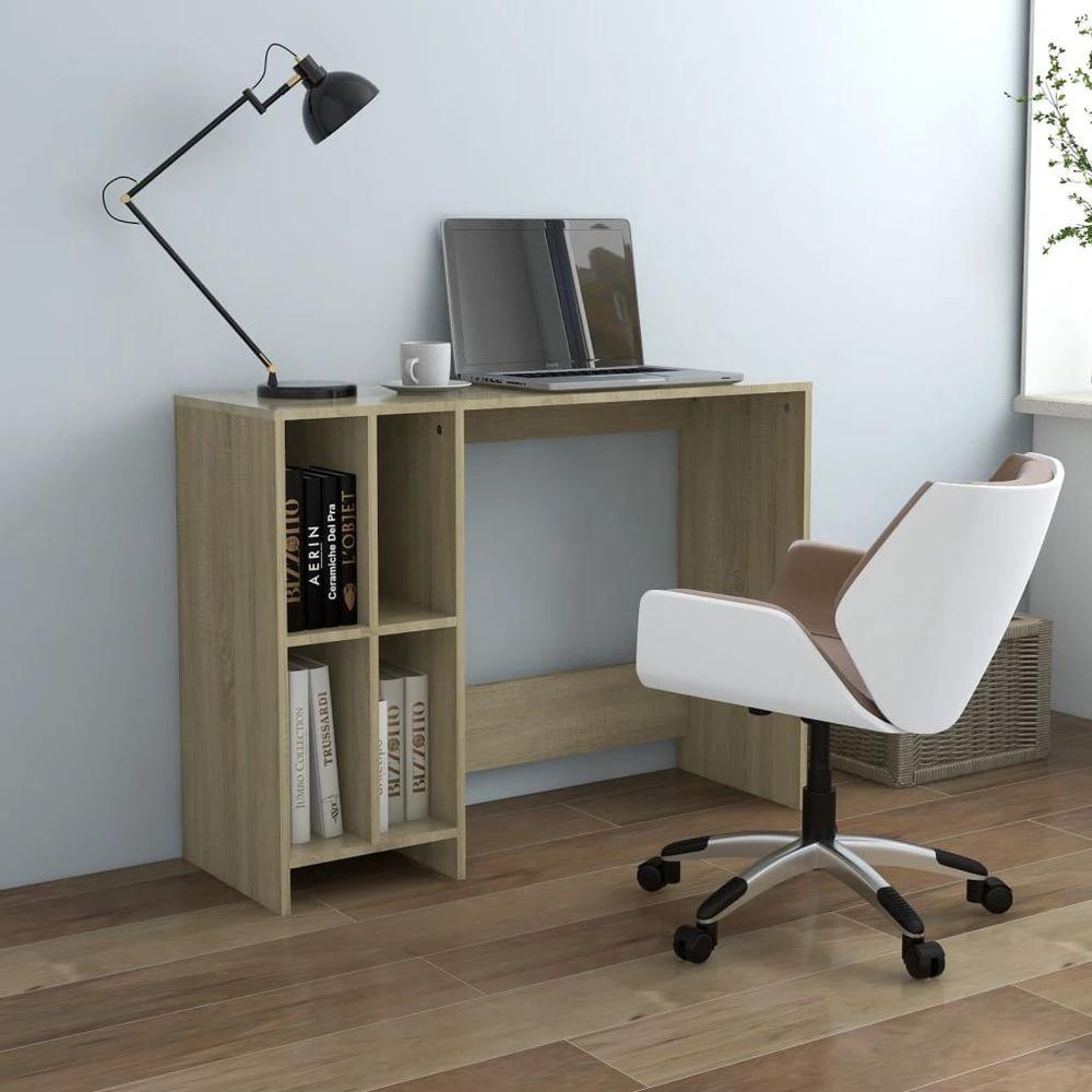 Notebook Desk White 102.5x35x75 cm vidaXL Engineered Wood by vidaXL