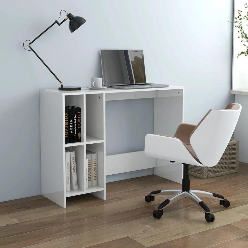 Notebook Desk White 102.5x35x75 cm vidaXL Engineered Wood by vidaXL