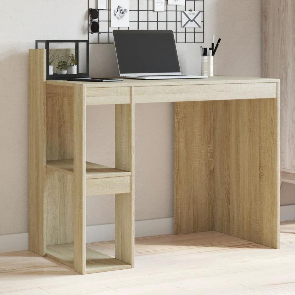 vidaXL Office Desk White 103.5x56.5x94 cm Engineered Wood - Desks Desk