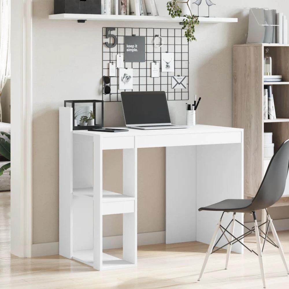 vidaXL Office Desk White 103.5x56.5x94 cm Engineered Wood by vidaXL