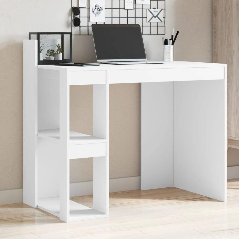 vidaXL Office Desk White 103.5x56.5x94 cm Engineered Wood by vidaXL