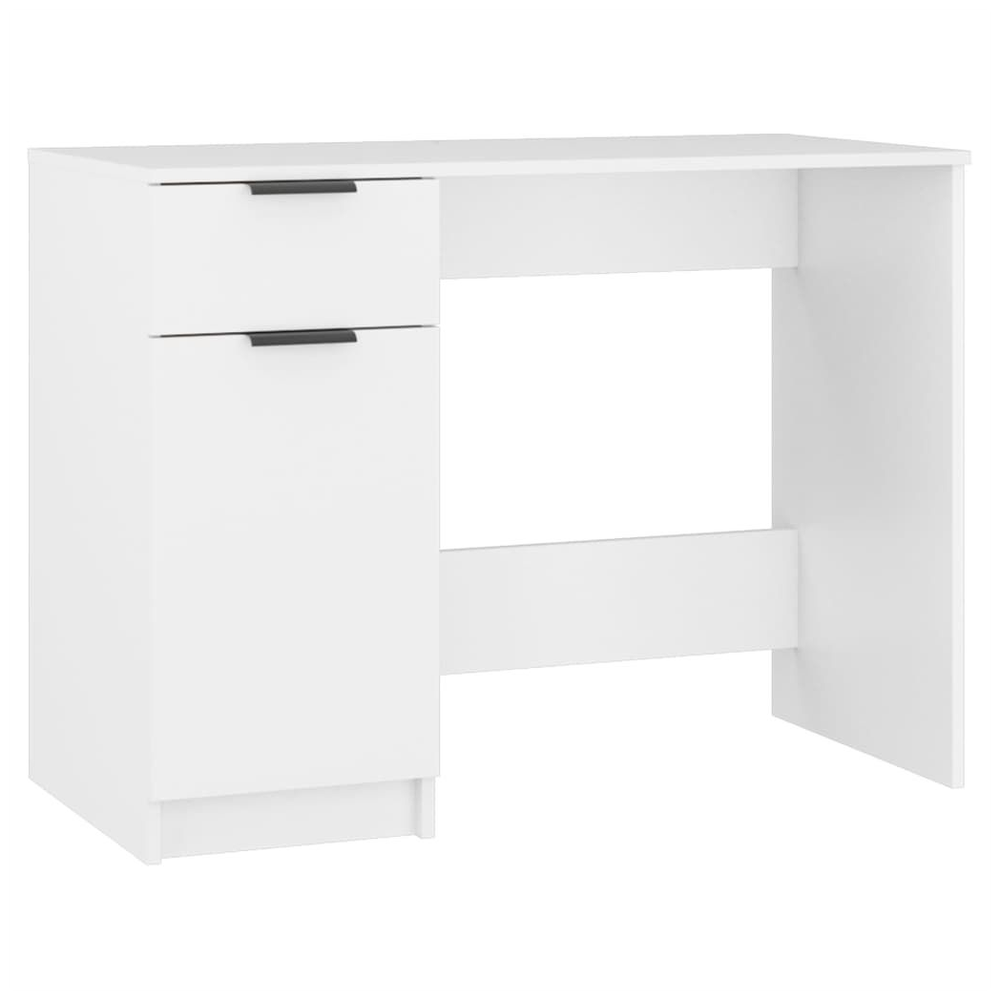 vidaXL Desk Smoked Oak 100x50x75 cm vidaXL Engineered Wood - Desks Desk