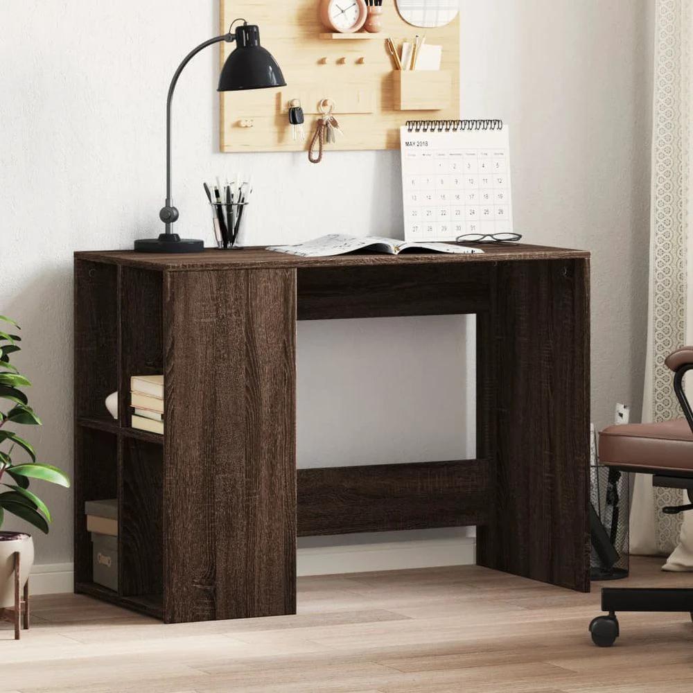 Desk White 102x50x75 cm vidaXL Engineered Wood by vidaXL