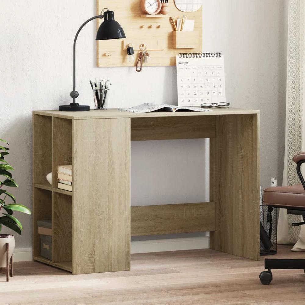Desk White 102x50x75 cm vidaXL Engineered Wood by vidaXL