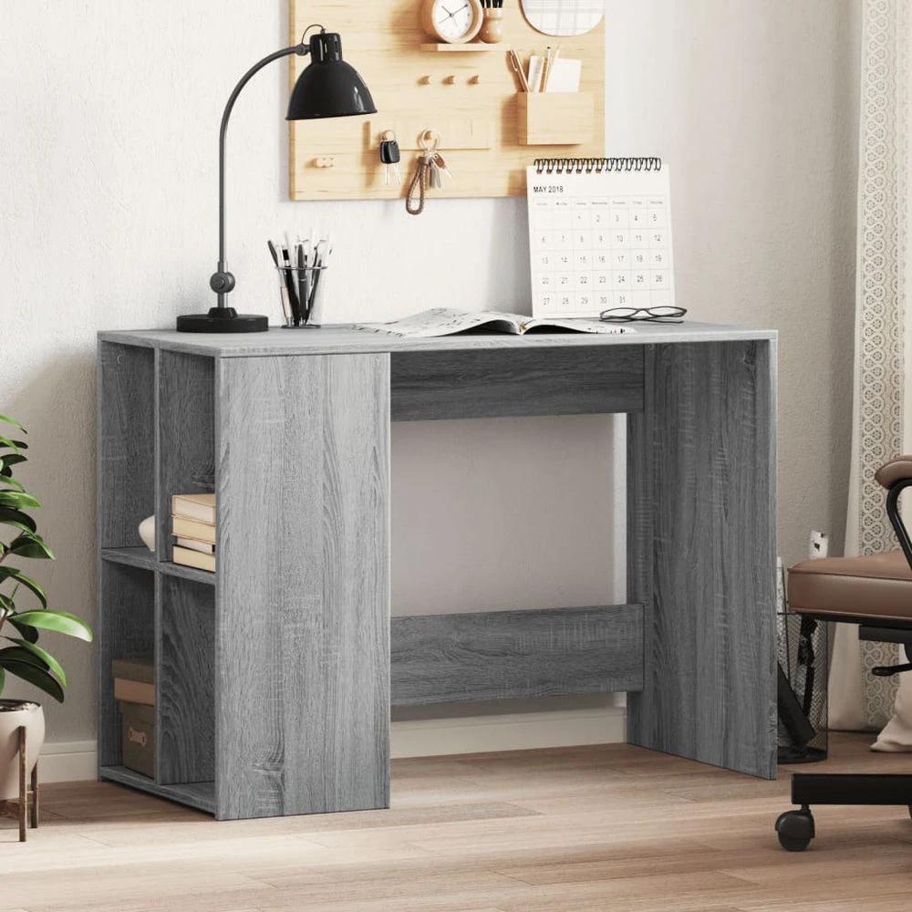 Desk White 102x50x75 cm vidaXL Engineered Wood by vidaXL