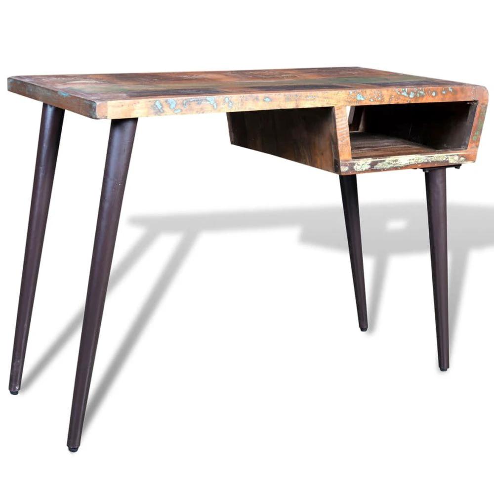 vidaXL Reclaimed Wood Desk with Iron Legs vidaXL - Desks Desk