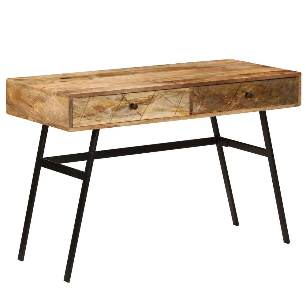 vidaXL vidaXL Writing Desk with Drawers Solid Mango Wood 110x50x76 cm - Desks Desk