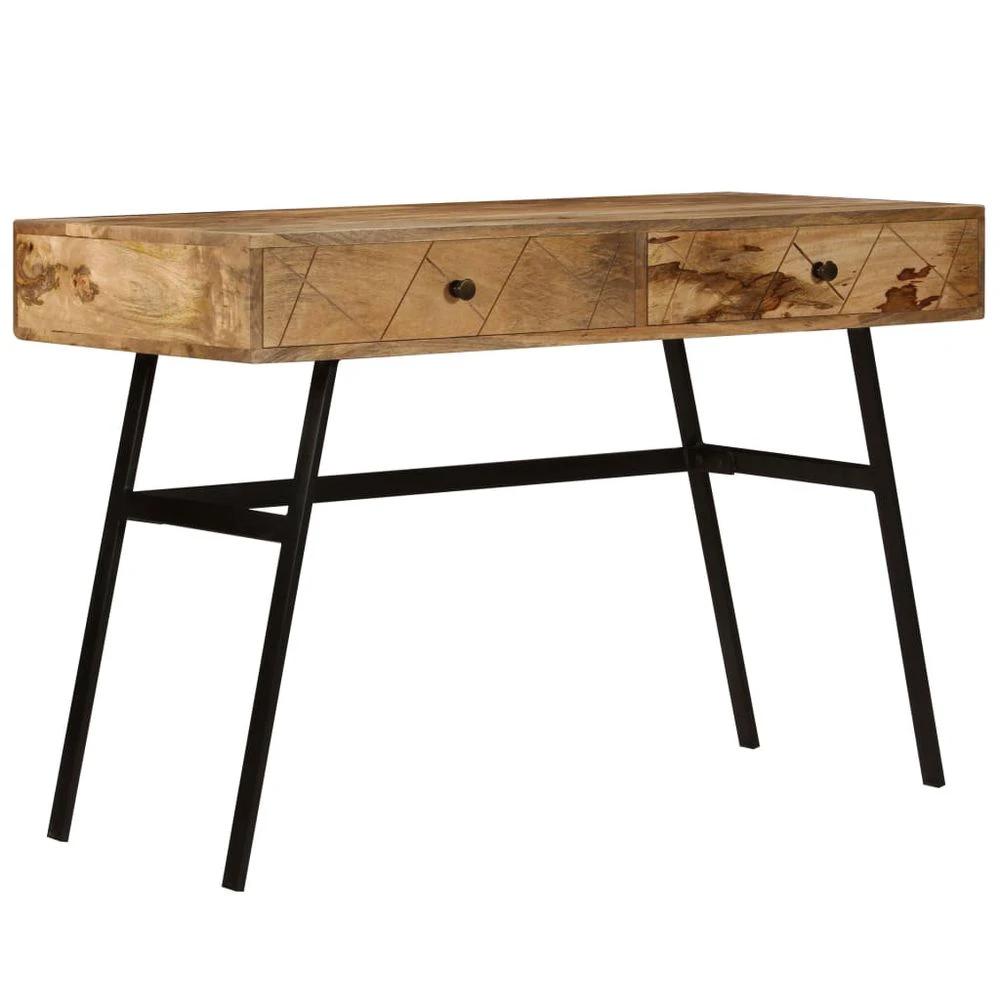 vidaXL vidaXL Writing Desk with Drawers Solid Mango Wood 110x50x76 cm - Desks Desk