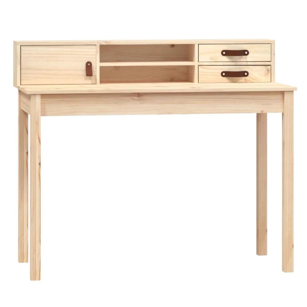 Desk 110x50x93 cm Solid Wood Pine by vidaXL