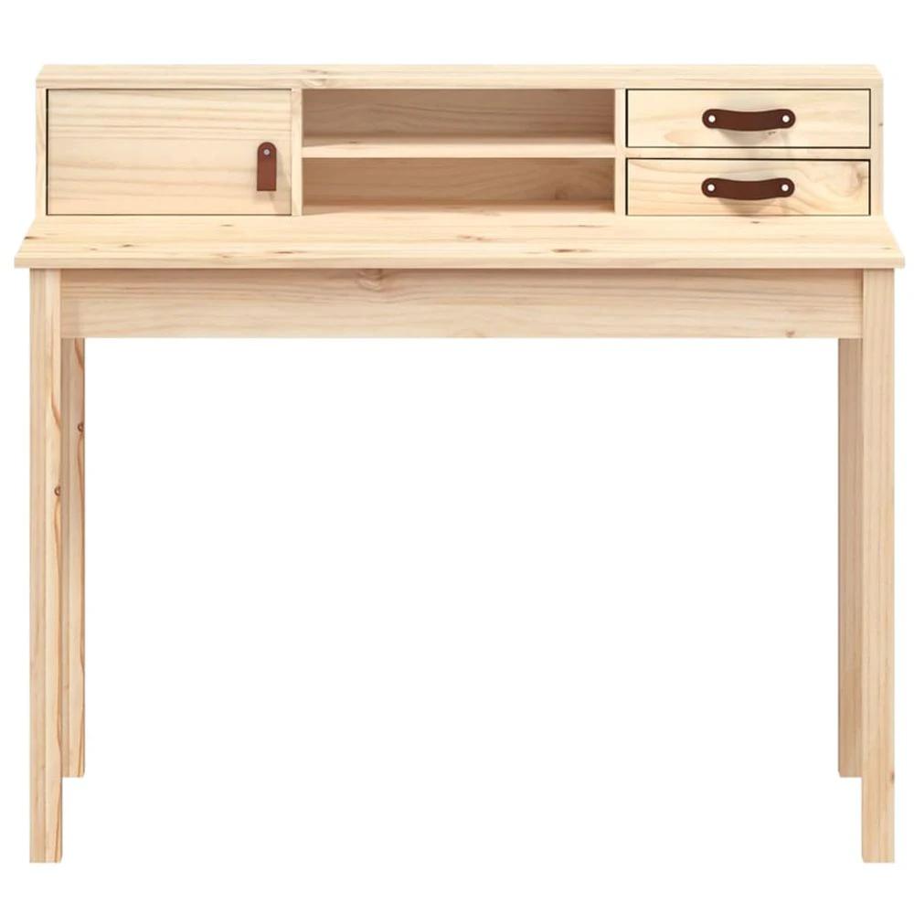 Desk 110x50x93 cm Solid Wood Pine by vidaXL