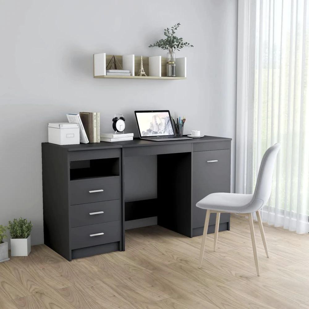 Desk White 140x50x76 cm vidaXL Engineered Wood by vidaXL