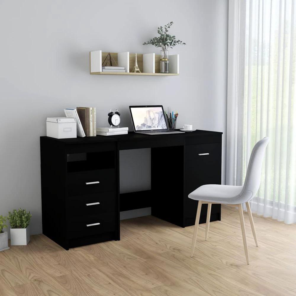 Desk White 140x50x76 cm vidaXL Engineered Wood by vidaXL
