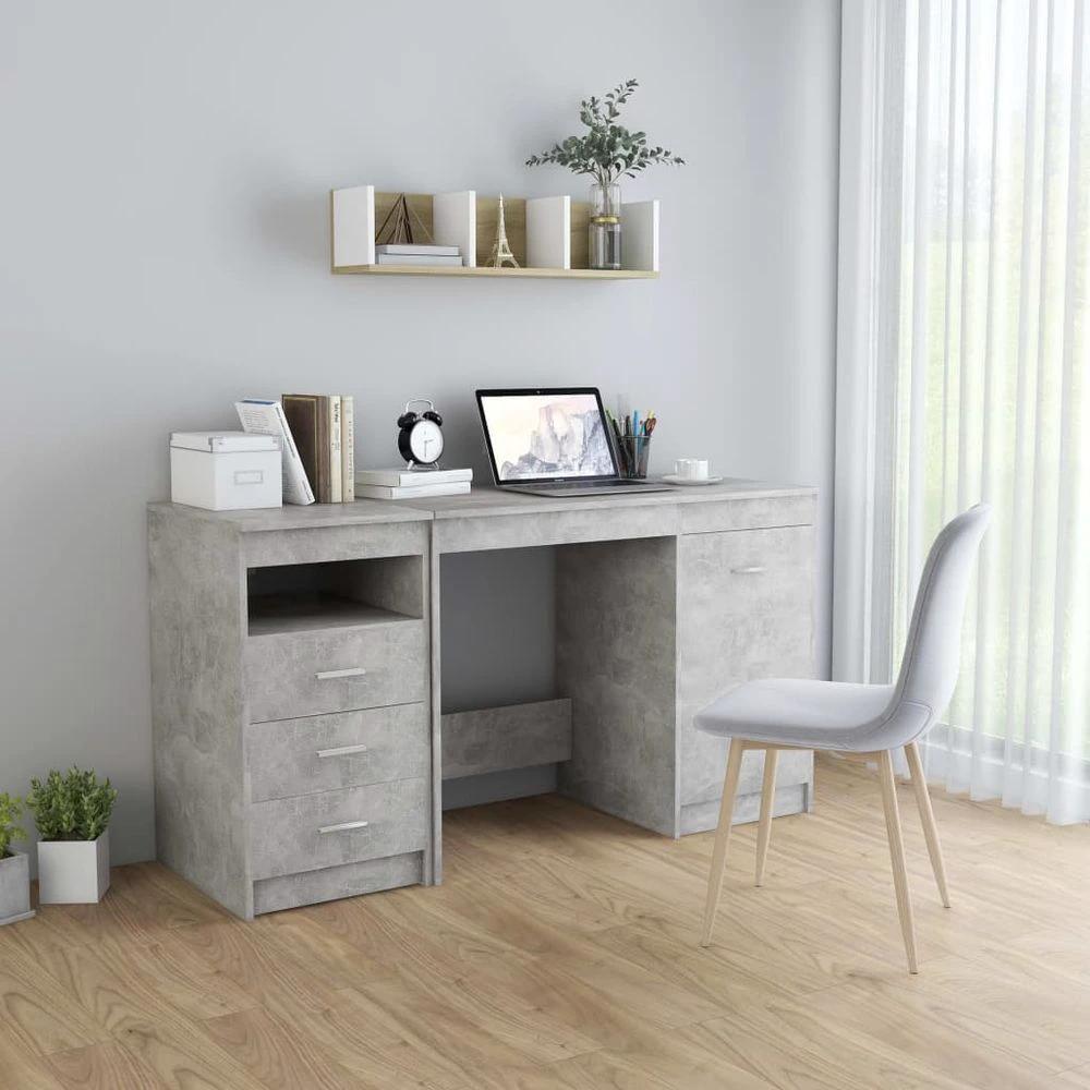 Desk White 140x50x76 cm vidaXL Engineered Wood by vidaXL
