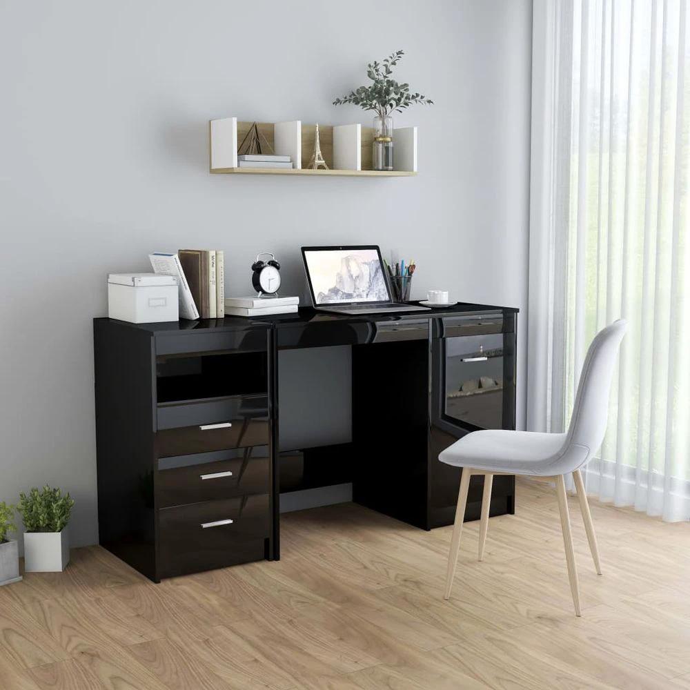 Desk White 140x50x76 cm vidaXL Engineered Wood by vidaXL