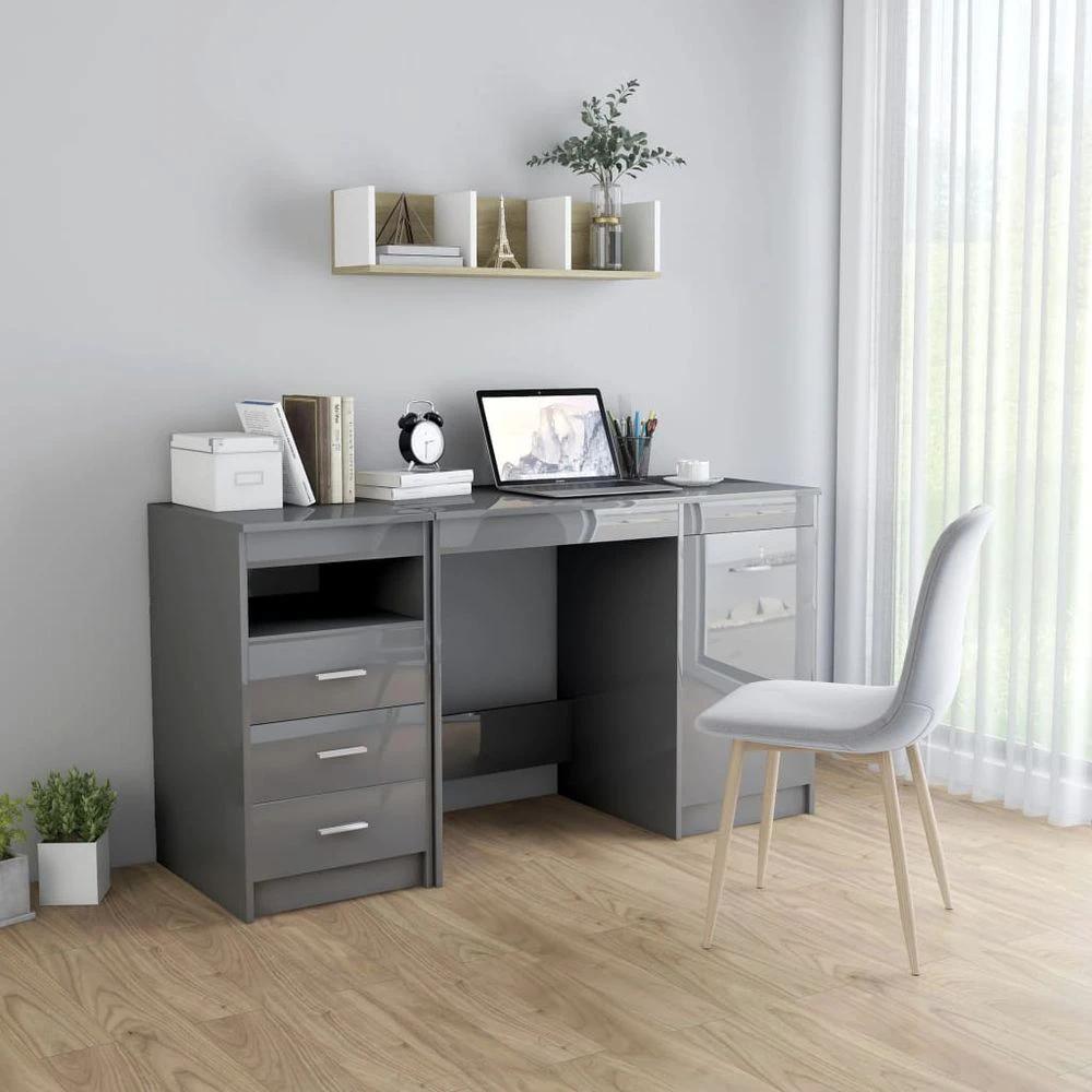 Desk White 140x50x76 cm vidaXL Engineered Wood by vidaXL