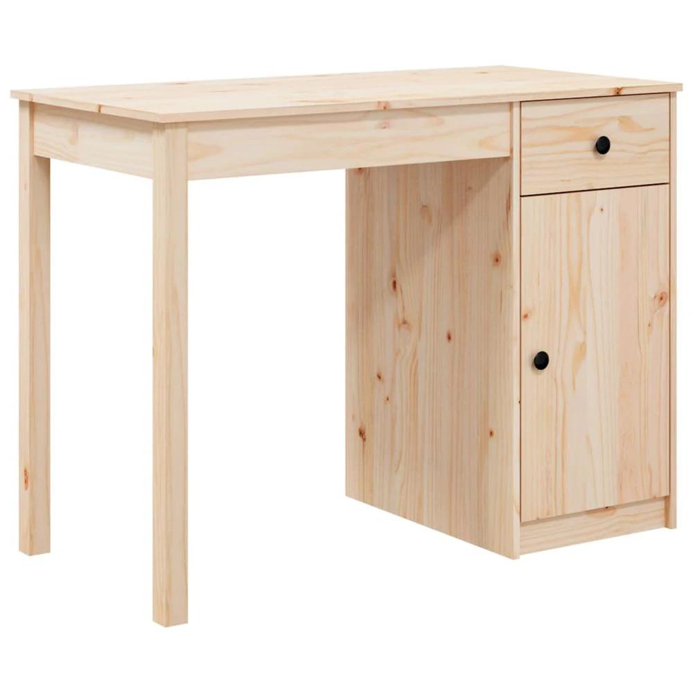 Desk 100x50x75 cm Solid Wood Pine vidaXL by vidaXL